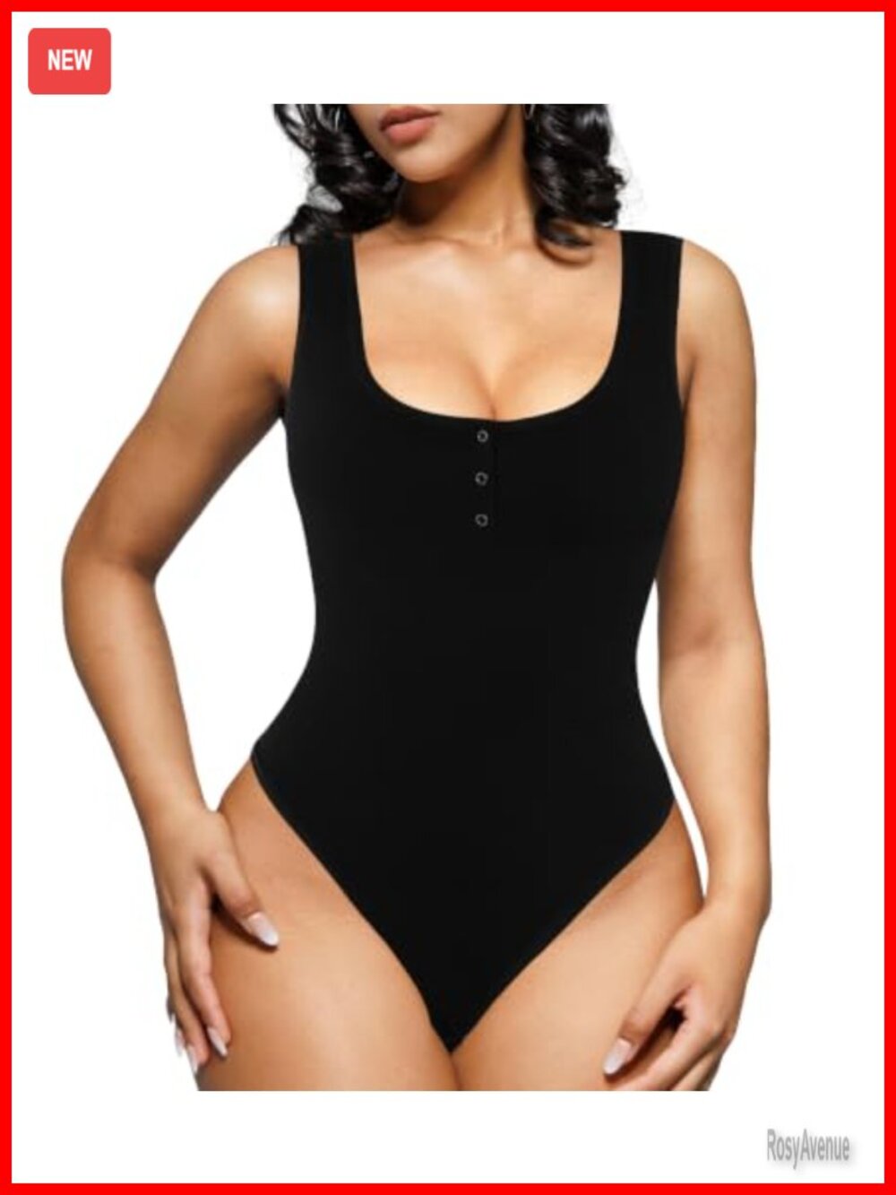 Popilush Modal Tummy Control Shapewear Bodysuit Corset Top